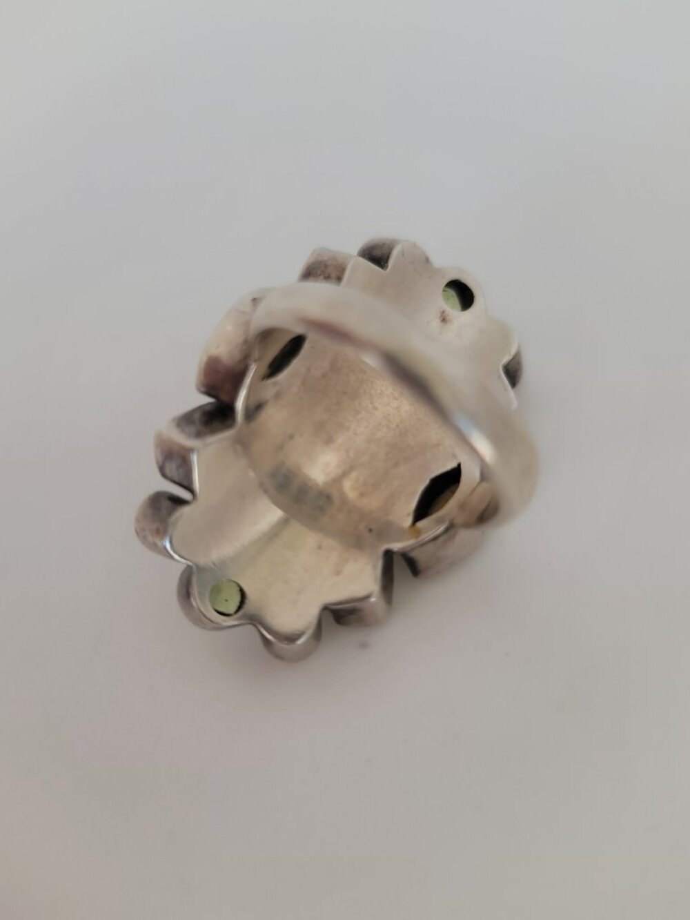 Garnet, Moonstone, Citrine, Peridot & Sterling Ring - Picture 4 of 5